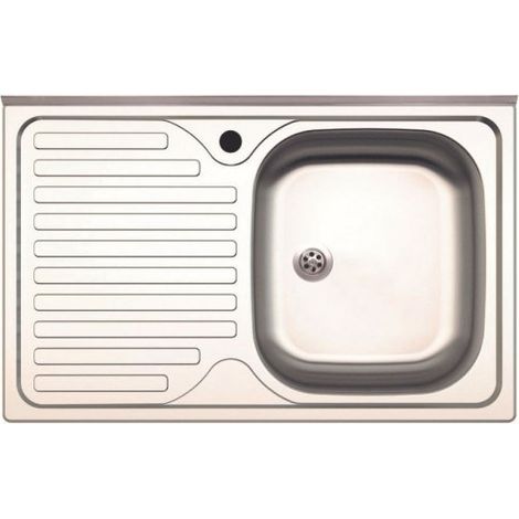 Lavello a una vasca e gocciolatoio sinistro 80x50 cm - Samet SA216 (1/6)