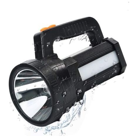 Tigrezy – Ultrastarke LED-Taschenlampe, 7200 mAh/6000 Lumen, wiederaufladbare Taschenlampe, IPX4 wasserdicht, 6 USB-Taschenlampenmodi für Camping/Wandern/Notfall/Stromausfall (1/5)