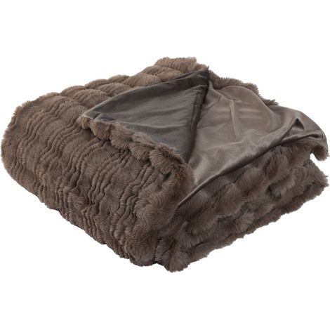 Manta Poliester 220X240X1 650 Gsm Cama Marron (1/4)