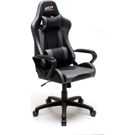 Sedia da Gaming Ragazzo con Braccioli e Ruote Grigia da Cameretta Pc Consolle (1/3)