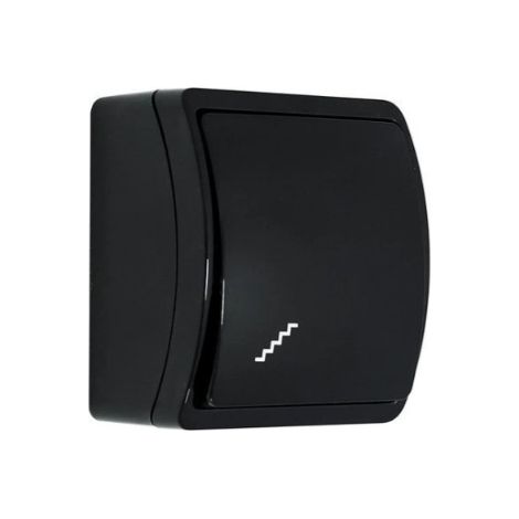 Interrupteur va-et-vient étanche noir IP44 KOALA (1/5)