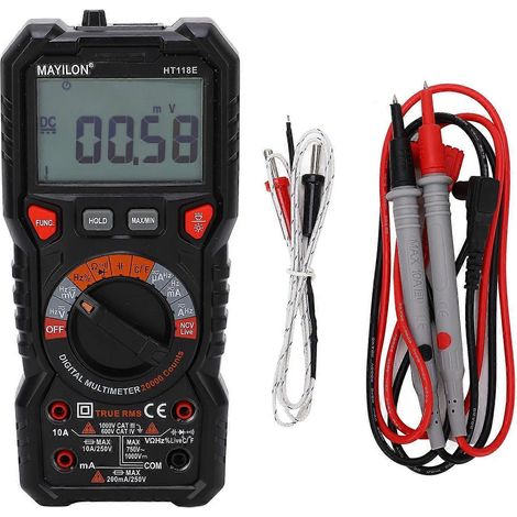 Digitales Multimeter mit automatischer Bereichswahl, Widerstands-, Wechsel- und Gleichspannungstester, Voltmeter zum Prüfen (1/4)
