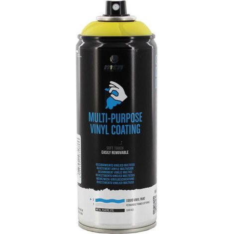 Bombe de peinture revêtement vinyle multiusage - Jaune - 400ml - MTN Pro (1/2)