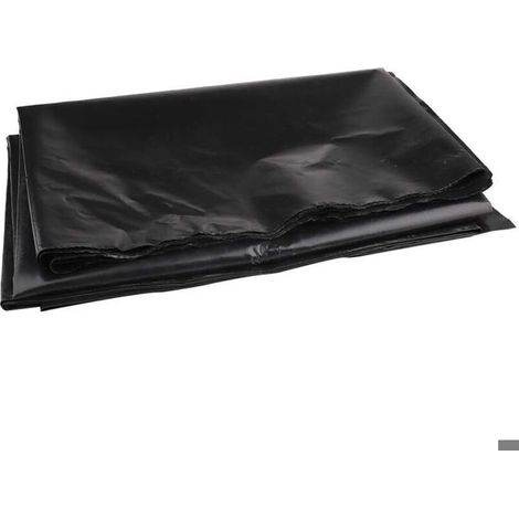 Revêtement de bassin en caoutchouc PEHD noir pour petits étangs, bassins à poissons, fontaine de jardin 2.5 x 3 m-Fei Yu (1/5)