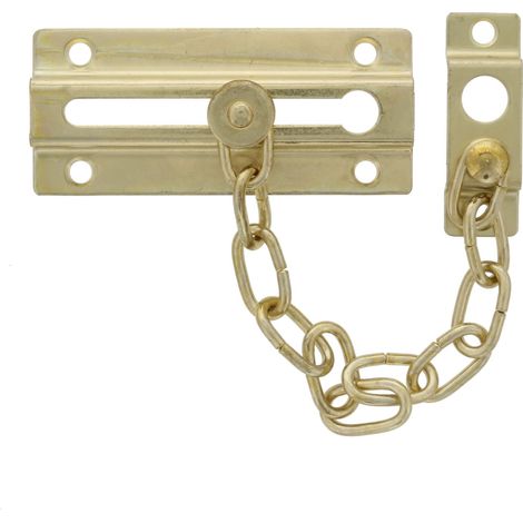 Protège-porte à chaîne d'intimité, plaqué laiton