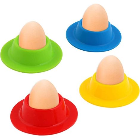 Hutters silicone colorato, molto 4 tramogge silicone Colorous portatili rotondo portauova porta, lavabile (1/5)