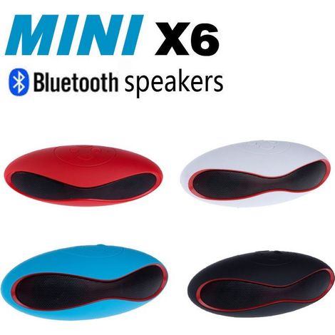 Altavoz Bluetooth Tf Usb Altavoz Móvil Ipod Smartphone Tablet Mini-x6 -