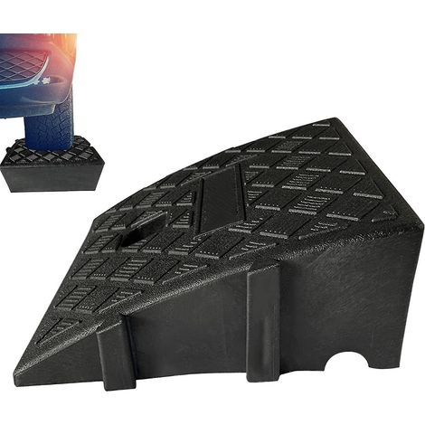 Rampe de trottoir pour voiture, rampes en PVC robustes pour allée de garage - rampes de trottoir pour camping-car, camion, abri de jardin, animaux de compagnie, (1/5)