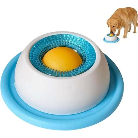 Plateau À Lécher - Gamelle Anti-glouton Rotative En Silicone Alimentaire - Pour Chiens Et Chats - 1 Pièce (1/5)