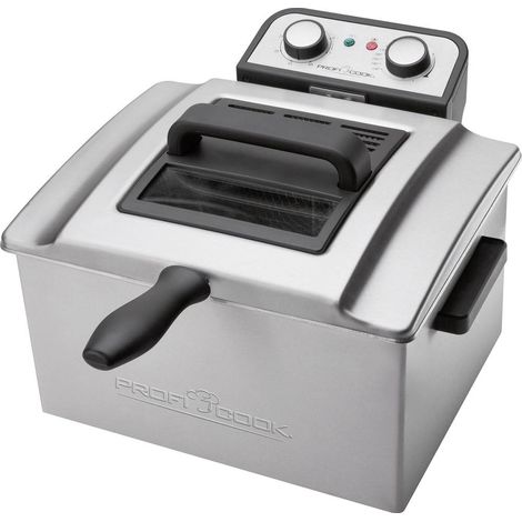 Profi-cook PC-FR 1038 friggitrice elettrica 5 litri argento nero