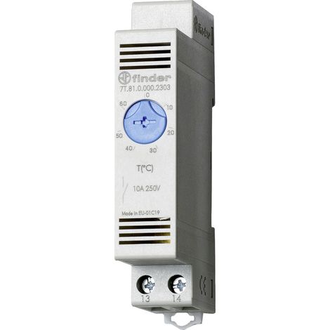 Finder Schaltschrank-Thermostat 7T.81.0.000.2302 250 V/AC 1 Schließer (B x H) 17.5 mm x 88.8 mm 1 S