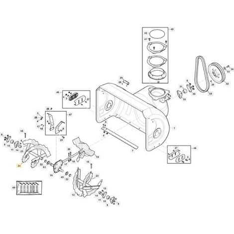 COCLEA DESTRA - ST5266P/ P TRAC ORIGINALE STIGA - 118821164/1