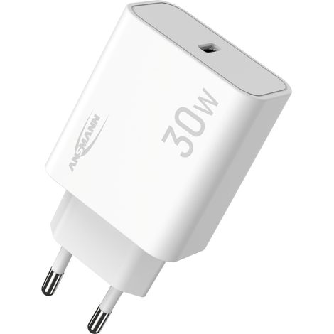 ANSMANN USB C Schnellladegerät PD 30W, universell iPhone Samsung Netzteil (1/5)
