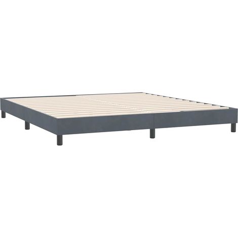 Maison Exclusive - Bettgestell ohne Matratze Dunkelgrau 180x210 c