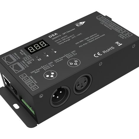 Décodeur DMX-SPI (bande de pixels), décodeur de bande RGB, DSA