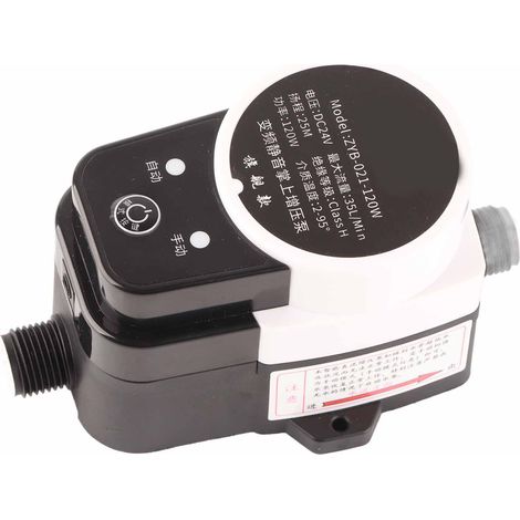 Pompe de surpression automatique 24V DC 1Mpa étanche silencieuse pour maison solaire, prise US (1/5)