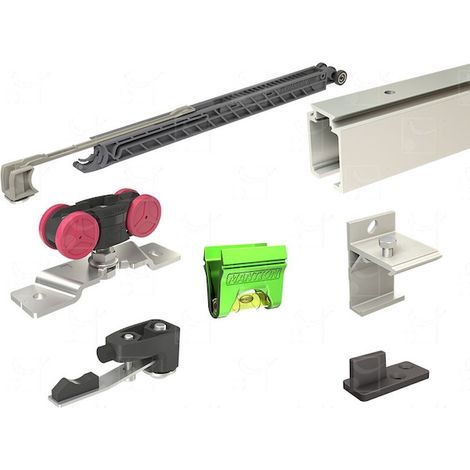 Rail de porte coulissante Mantion saf10-80-300-2 soft close 3m (1/4)