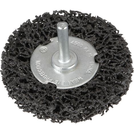 BROSSE CIRCULAIRE DÉCAPAGE PEINTURE AVEC TIGE 75MM