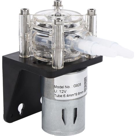 Beyamis Pompe péristaltique haute qualité à grand débit, résistante à la corrosion, avec tête en polycarbonate transparent, 500 ml/min, 12 V (1/5)