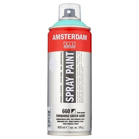 Bombe de peinture Amsterdam 400 ml vert turquoise clair (1/2)