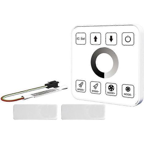 Contrôleur de ruban LED avec panneau tactile 8 touches : contrôleur sans fil pour éclairage Reflux Pixel et décoration intérieure (1/5)