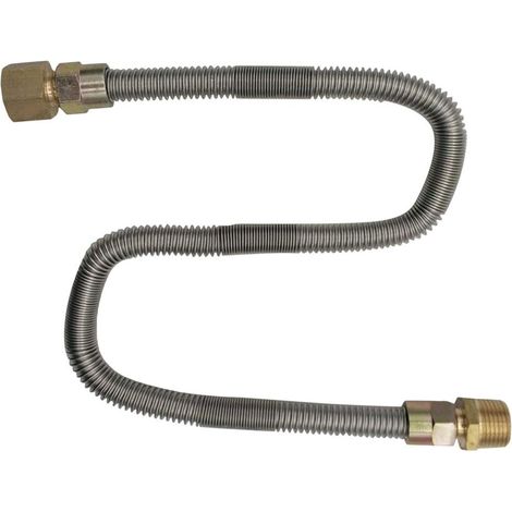 Kit De Connecteur De Conduite De Gaz Flexible Et Flexible, Sans Sifflet, 1/2&quot X 24&quot, Pour GN Ou LP
