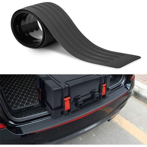 Protezione paraurti posteriore, protezione universale per portellone bagagliaio, antigraffio, protegge le finiture degli accessori per SUV/auto, nero (908 cm) (1/4)