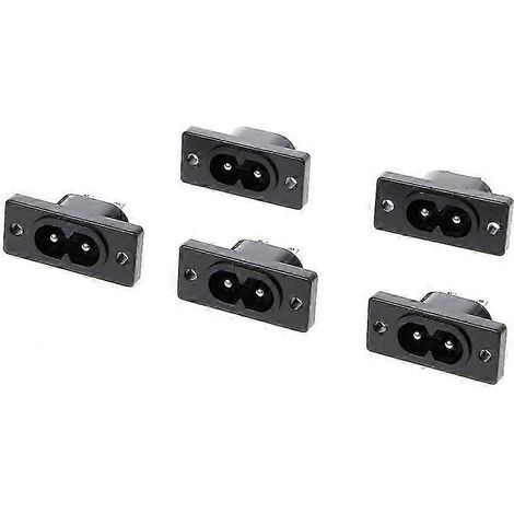 5 IEC320 C8 2-polige Netzbuchsen, 250 V AC, 2,5 A (1/5)