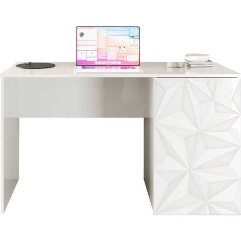 Bureau AUCUNE Parigi 120 x 60 x 75 cm Blanc laqué brillant (1/5)
