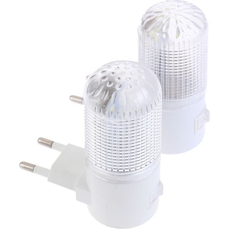 Lot de 2 appliques murales de secours pour éclairage domestique, veilleuse LED blanche (UE) - White-FM-White-AquaForge (1/5)