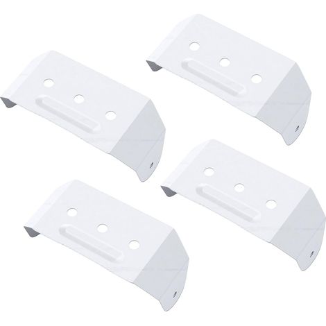 Aluminum Downspout Straps, Concealed Gutter Brackets for 2 x 3 Inch Downspouts, Clips, Easy Installation, Gutter Pipe Support with Holes (1/5)