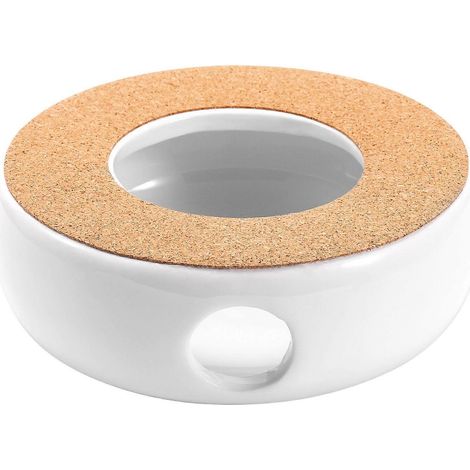Mini support de théière portable en céramique, base isolante pour théière, chauffe-théière, chauffe-eau, porte-bougie, accessoires pour le thé (1/5)