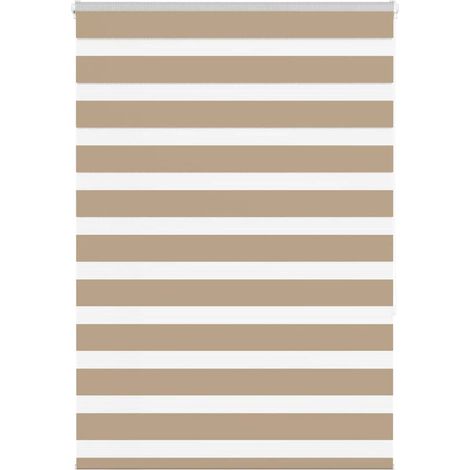 Doppelrollo Sandbraun 115x150 cm Stoffbreite 110,9 cm Polyester