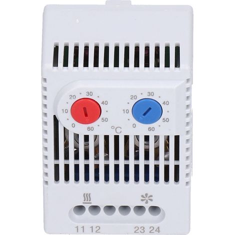 Thermostat mécanique réglable, Compact, chauffage, refroidissement, contrôleur de température, interrupteur pour Communication, énergie éolienne (1/5)