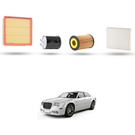 Kit tagliando 4 filtri compatibile con Chrysler 300c 3.0 crdi 160kw dal 2005 al 2010 (1/5)