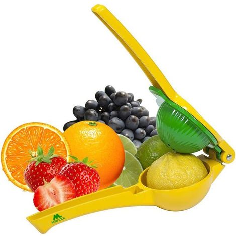 BelleRise - Presse-agrumes manuel pour citrons, citrons verts et oranges - Coude mexicain en alliage d'aluminium - Facile à utiliser (1/5)