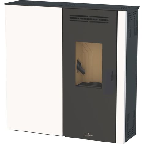 BRONPI - Estufa de Pellet Extraplana Color Marfil Modelo LUPE-MF de 9 kW (1/5)