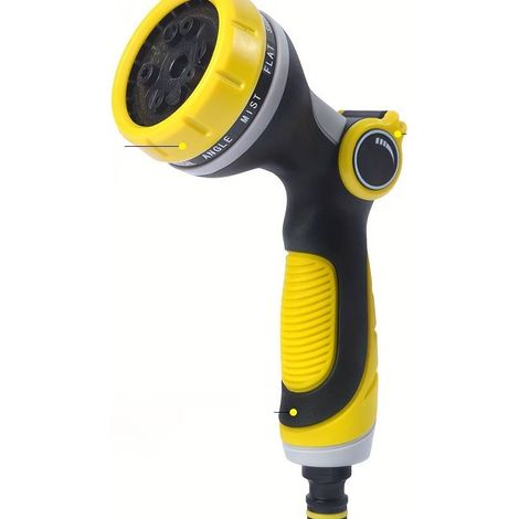 Pistolet d'arrosage multifonctionnel pour jardin, douchette de jardin, pistolet de lavage de voiture, 10 fonctions, idéal pour le nettoyage de la maison et du jardin. (1/5)