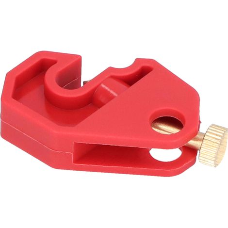 Verrouillage de disjoncteur par interrupteur pneumatique de sécurité sans clé, trou de verrouillage de 10 mm (0,4 po) avec bouton à vis doré, sans outil (1/5)