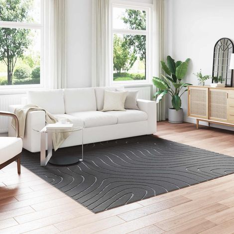 Bereichsteppiche PALMERAS Anthrazit 240 x 240 cm Polyester