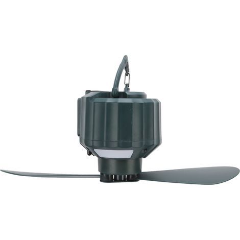 Tragbarer Campingventilator mit LED-Beleuchtung, 3 Geschwindigkeitsstufen, Timer, 10400 mAh Akku, wasserdicht, USB-Ladefunktion, Deckenventilator für den Außenbereich (1/5)