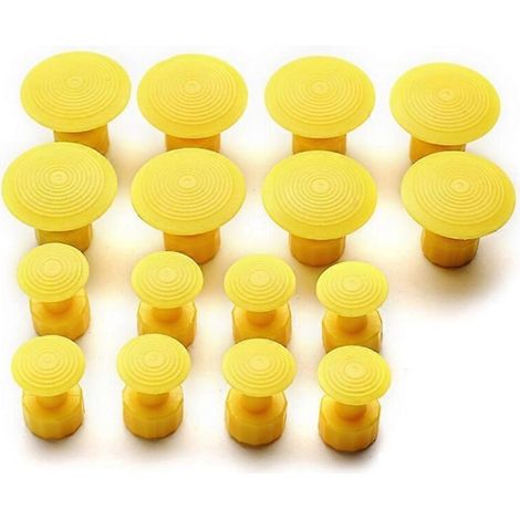 16 languettes de colle pour carrosserie automobile, outils de réparation de bosses sans peinture, languettes d'extraction (1/5)