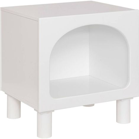 Mesilla de noche Tara 1 compartimento blanca 42x40x32cm - Atmosphera créateur d'intérieur (1/3)