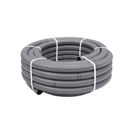 Tuyaux flexibles PVC gris Hidroflox 32 mm en rouleaux de 25 m