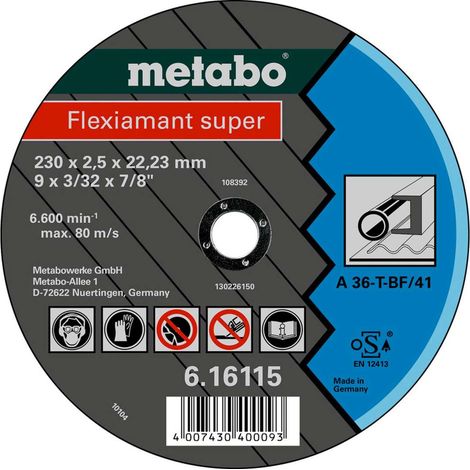 METABO Disco da taglio - acciaio, lamiera - FLEXI 150x2,0x22,2 616109000