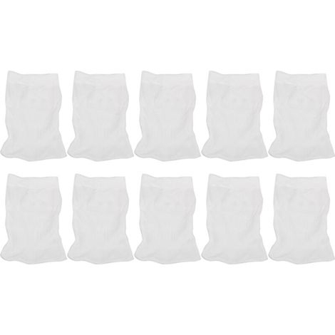 Lot de 10 sacs filtrants pour écumoire de piscine, filets à poussière de rechange, outils de nettoyage (1/5)