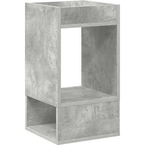 Mesa Auxiliar Gris Concreto 30 x 30 x 56 cm vidaXL