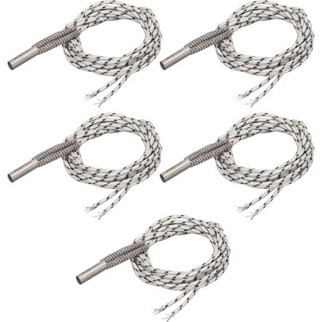 5-teiliges 50-W-Heizelement aus Edelstahl mit Nickel-Chrom-Draht, 1 m/39,4 Zoll, 12 V DC, für 3D-Drucker langlebiger Heizstabkopf (1/5)