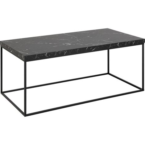 Mesa de centro Norsica 836, Negro, 45x55x110cm, Diámetro: 0, MDF, Angular (1/5)