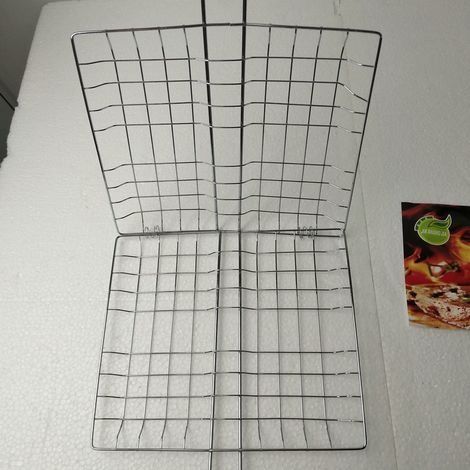 Fischgrillkorb, einfach zu bedienender Grillkorb für den Außenbereich (39,5 x 22 cm) (1/4)
